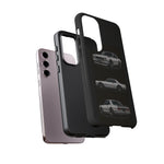 Silver Hakosuka Skyline Classic Sports Car Tough Phone Case for JDM Fans