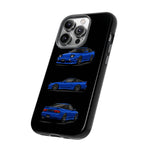 Blue 180SX JDM Sports Car Phone Case Tough Multi View