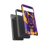 French Bulldog Pop-Art Portrait Tough Phone Case - Purple Gold