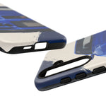 R34 Skyline GT-R Bayside Blue Tough Phone Case for 90s JDM Fans