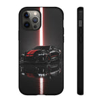 Camaro ZL1 Phone Case, Black Red Racing Stripe Studio Cover, Gift