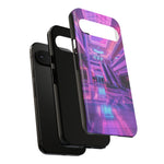 Empty Mall Escalator Vaporwave Art Tough Phone Case