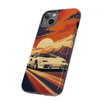 Retro Sunset Countach phone case | Sports car tough cover
