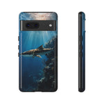 Cobia Reef Phone Case, Shaft of Light Ocean Fishing Tough Cover