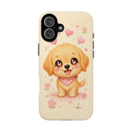 Golden Retriever Heart Eyes Kawaii Pet Dog Art Tough Phone Case