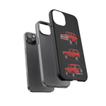 Early Bronco Phone Case Red, Three-View Truck Vector Cover