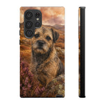 Border Terrier Earthy Watercolor Art Tough Phone Case