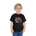 Life Begins at 7000 RPM Challenger Graphic Toddler T-Shirt Muscle Car Tee