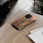 Border Terrier Earthy Watercolor Art Tough Phone Case
