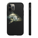 Snook Fishing Phone Case, Saltwater Portrait Black Cover, Gift