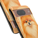 Pomeranian Tiny Fox Fluffy Art Tough Phone Case