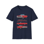 1966 Belvedere Convertible Car T-Shirt | Vintage Red Classic Automobile Tee