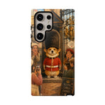 Corgi Royal Guard phone case | Cute British corgi soldier illustration