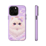 Persian Cat Kawaii Chibi Round Art Tough Phone Case