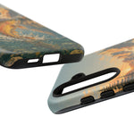 Leaping Golden Trout Lake Scene phone case | Tough Cover