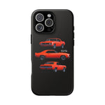 1969 Camaro SS Orange Triple View Muscle Car Tough Phone Case