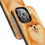 Pomeranian Tiny Fox Fluffy Art Tough Phone Case