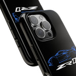 Blue C8 ZR1 Phone Case for Supercar Enthusiasts