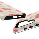 Pink Cherry Pattern Phone Case | Cute Retro Fruit Design