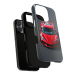 Red C8 Z06 Track Wing Tough Phone Case Cover Gift Art