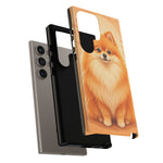 Pomeranian Tiny Fox Fluffy Art Tough Phone Case