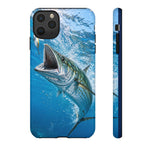 Spanish Mackerel Strike Phone Case Saltwater Fishing Gift for Anglers