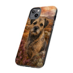 Border Terrier Earthy Watercolor Art Tough Phone Case