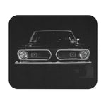 Classic Muscle Car Front View 1968 Cuda Mouse Pad | Vintage Style