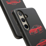 Red MR2 JDM Sports Car Phone Case Tough Multi View