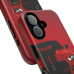 Red Mustang Art Phone Case, GT500 American Muscle Car Tough Cover