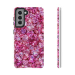 Pink Heart Gem Pattern phone case | Tough Case