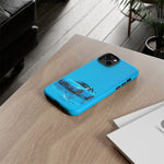 RX-7 Cyan Studio Phone Case Studio Color Match Car Art