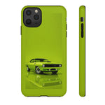 Green Cuda Muscle Car phone case for Gear Heads
