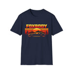 Foxbody Retro Sunset Car T-Shirt Classic Muscle Graphic Pony Car Tee