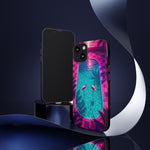 Neon Flamingo Pool Vaporwave Art Tough Phone Case