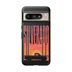 Silverado sunset truck Phone Case | Retro pickup silhouette