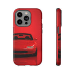 Red Miata Phone Case, NA MX5 90s JDM Roadster Tough Cover