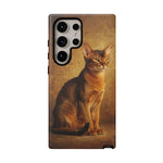 Abyssinian Warm Ticked Portrait Art Tough Phone Case