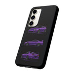 MK4 Supra Phone Case Purple, Three-View Vector Cover