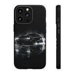 Black Sports Car Illustration 2023 Challenger SRT phone case | Car Drift Reflection