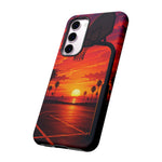 Basketball Court Sunset Phone Case | Tough Phone Case