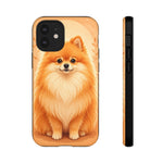 Pomeranian Tiny Fox Fluffy Art Tough Phone Case