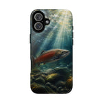 Salmon River Fishing Phone Case, Sunlit Current Cover