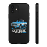 Chevy K10 Cheyenne Super Blue Classic Truck Tough Phone Case