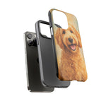 Goldendoodle Fluffy Curls Portrait Art Tough Phone Case
