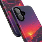 FD RX-7 Retro Sunset Sports Car Tough Case | Neon Vaporwave Beach Drive