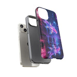 Neon Koi Reflection Vaporwave phone case | Tough Cover