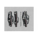 1962 Galaxie 500XL Classic Car Illustration throw blanket