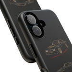 Trans Am Phone Case Black Gold, Three-View Vector Tough Cover