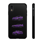 MK4 Supra Phone Case Purple, Three-View Vector Cover